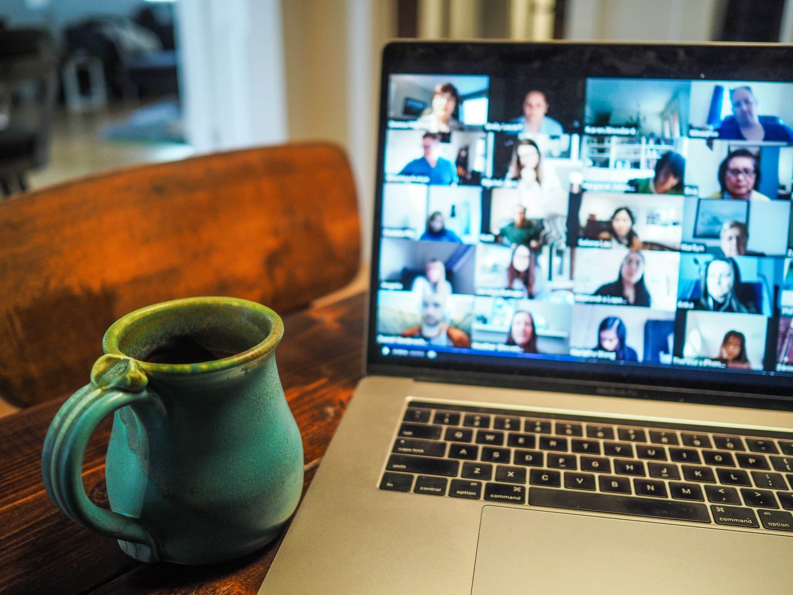 zoom meeting on a screen